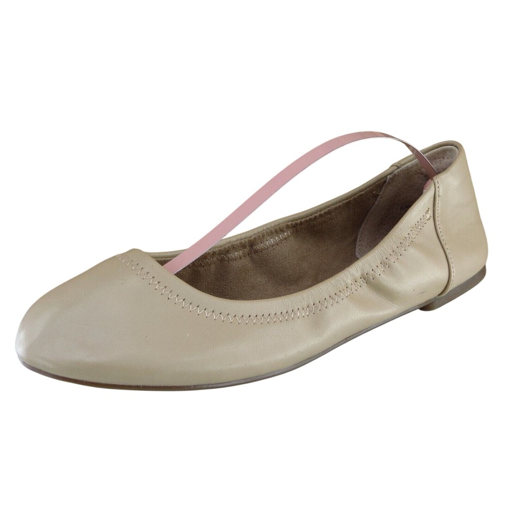 Amazon Essentials Women Sz 8 M‎ Beige Ballet Synthetic Shoes